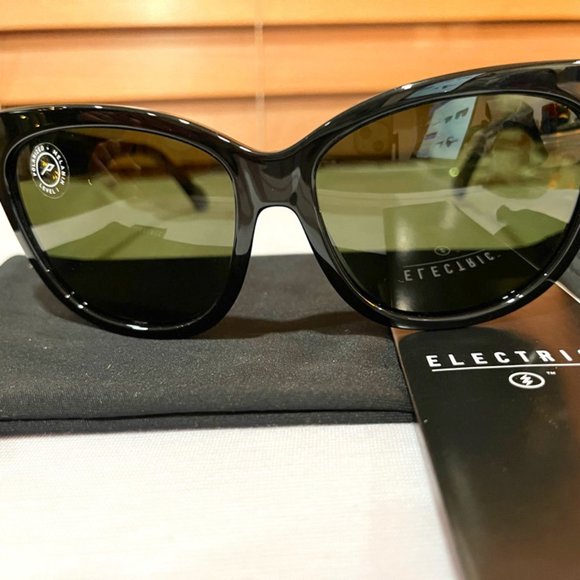 Electric Danger Cat polarized sunglasses (gloss black frame/grey lenses) - Picture 1 of 6
